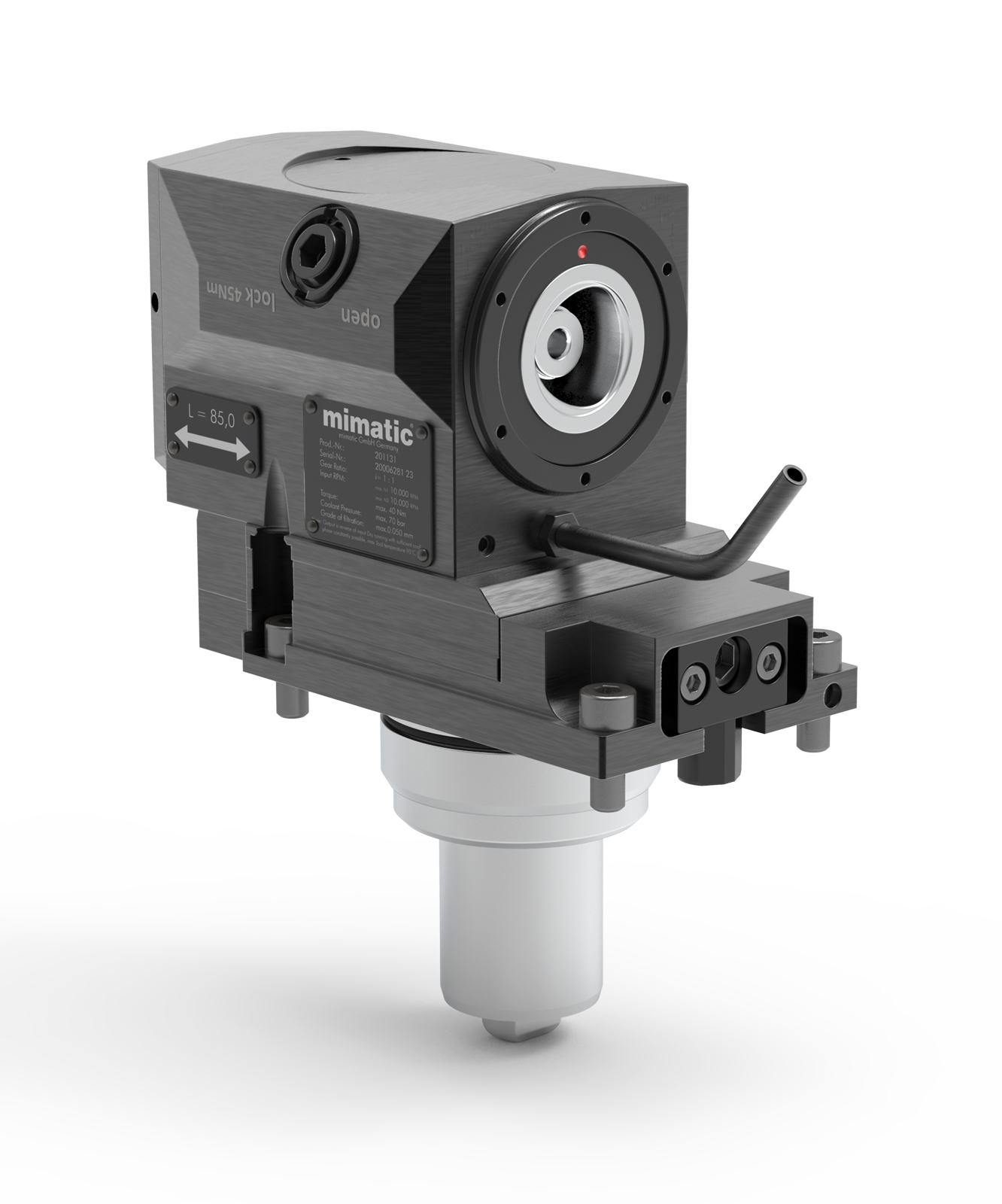 Angetriebenes Werkzeug BMT68 Winkel-Einheit 90°, versetzt, für Gegenspindel Angetriebenes Werkzeug BMT68 Winkel-Einheit 90°, versetzt, für Gegenspindel