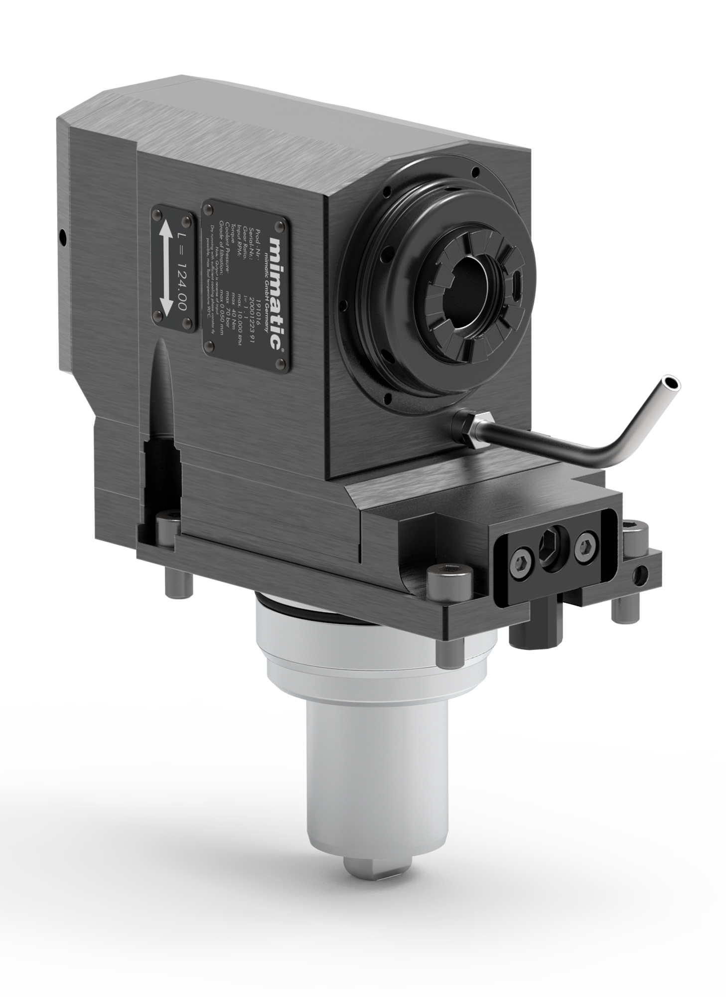 Angetriebenes Werkzeug BMT68 Winkel-Einheit 90°, versetzt, für Gegenspindel Angetriebenes Werkzeug BMT68 Winkel-Einheit 90°, versetzt, für Gegenspindel