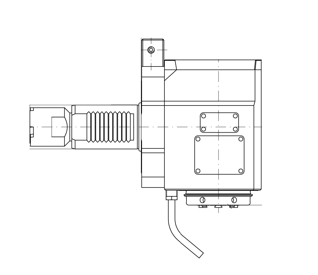 Angetriebenes Werkzeug VDI40 Winkel-Einheit 90° Angetriebenes Werkzeug VDI40 Winkel-Einheit 90°