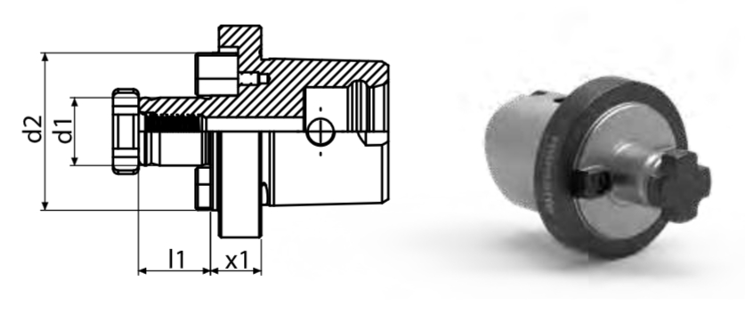 Capto C5 Kombi Fräsdorn ohne Greiferrille