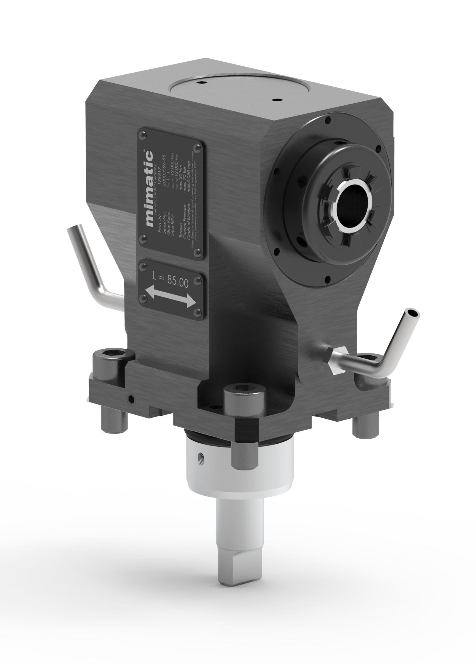 Angetriebenes Werkzeug BMT40 Winkel-Einheit 90°, 2-Spindler Angetriebenes Werkzeug BMT40 Winkel-Einheit 90°, 2-Spindler