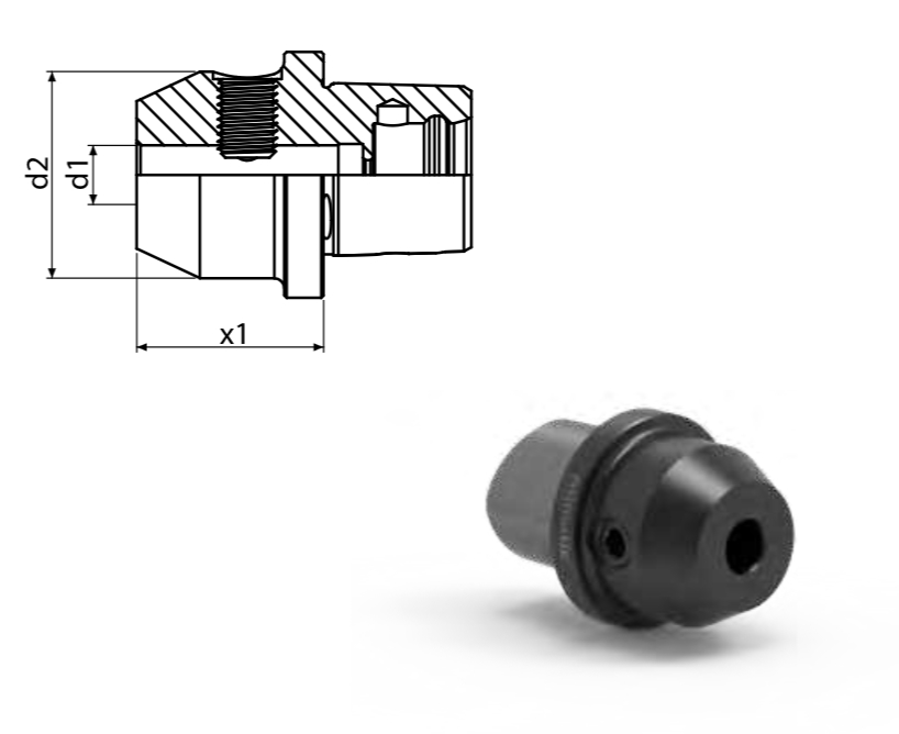 Capto C3 Werkzeugaufnahme DIN 1835-B Weldon Capto C3 Werkzeugaufnahme DIN 1835-B Weldon