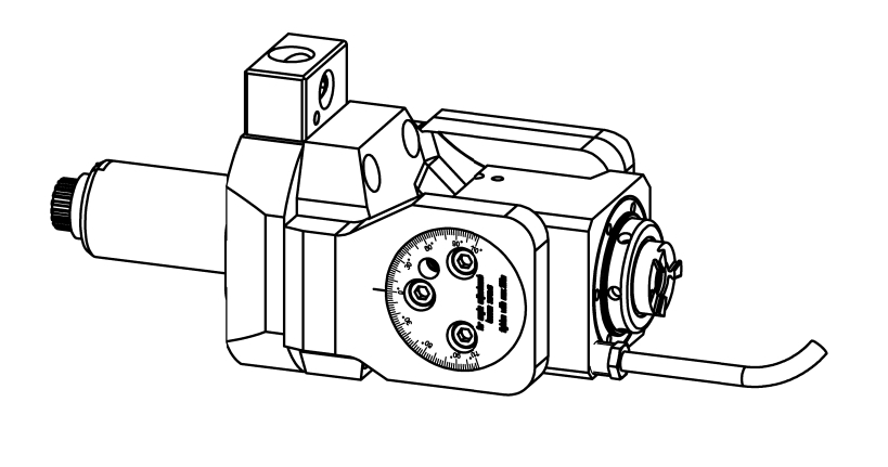 Tahrikli Takım Tutucu VDI30 DIN5480 Angle Ünite, Adjustable +/- 107° — Ürün Fotoğrafı