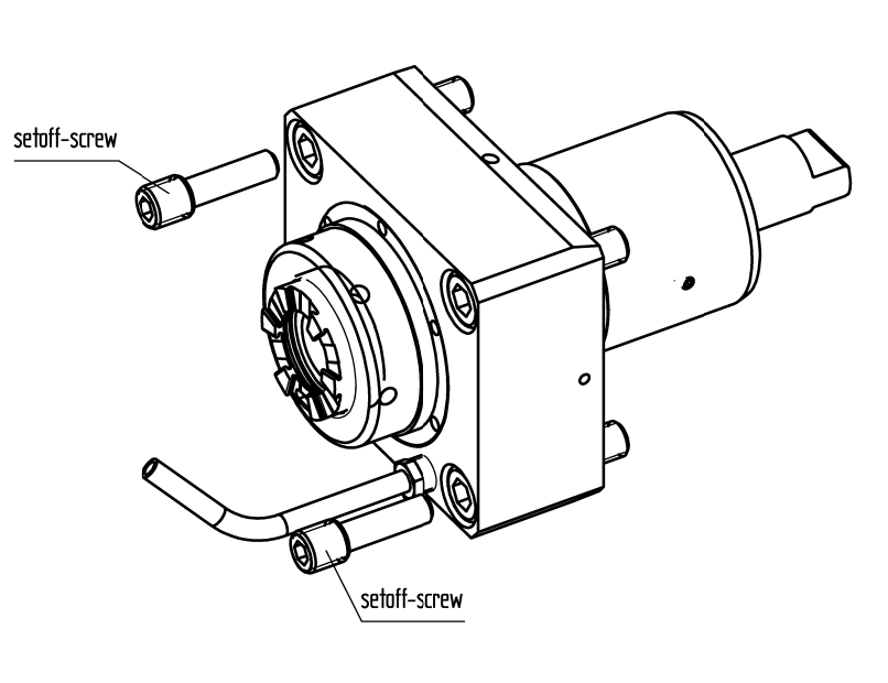 Angetriebenes Werkzeug BMT55 Gerade Einheit Angetriebenes Werkzeug BMT55 Gerade Einheit