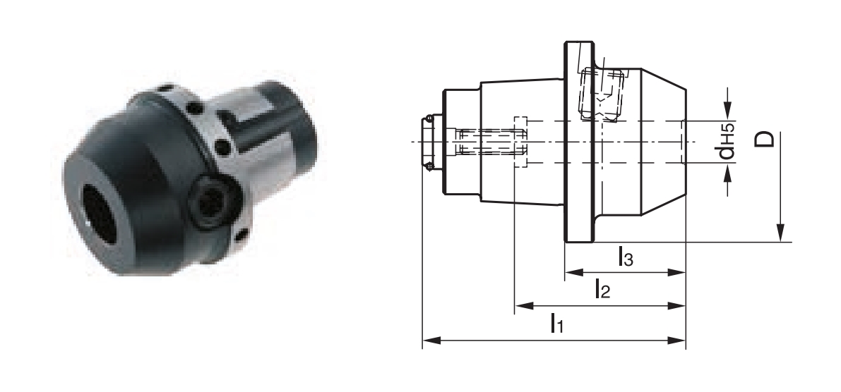 mi 50 Werkzeugaufnahme DIN 1835-E Whistle Notch