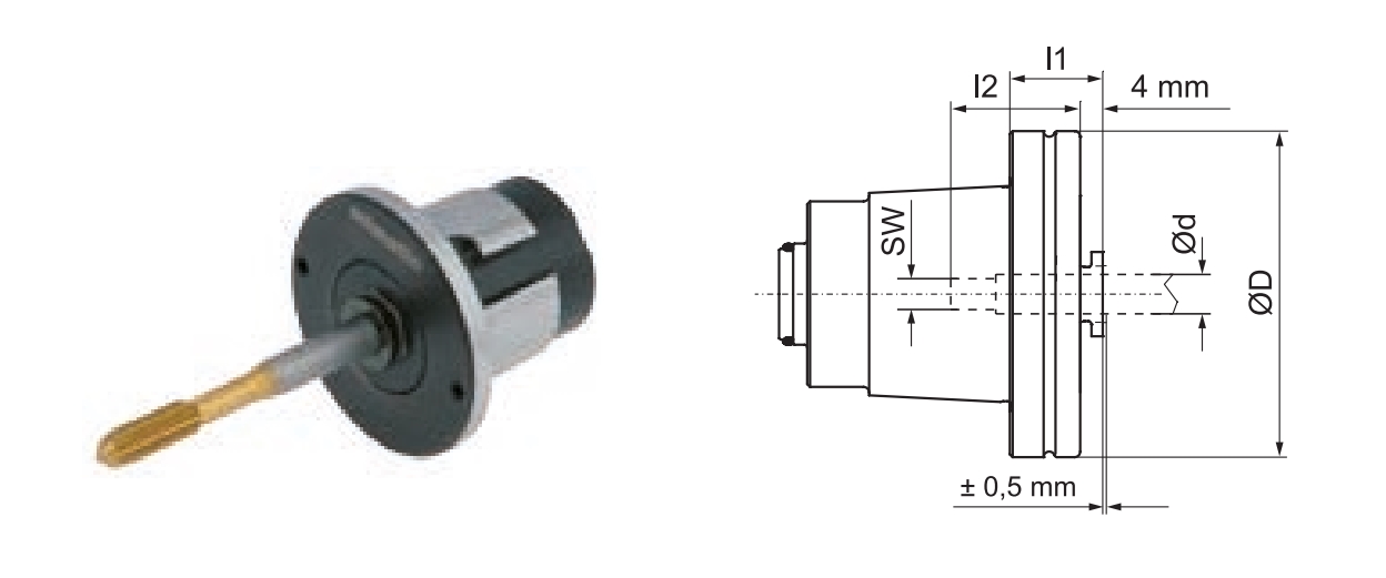 mi 40 Gewindebohraufnahme SYNAX