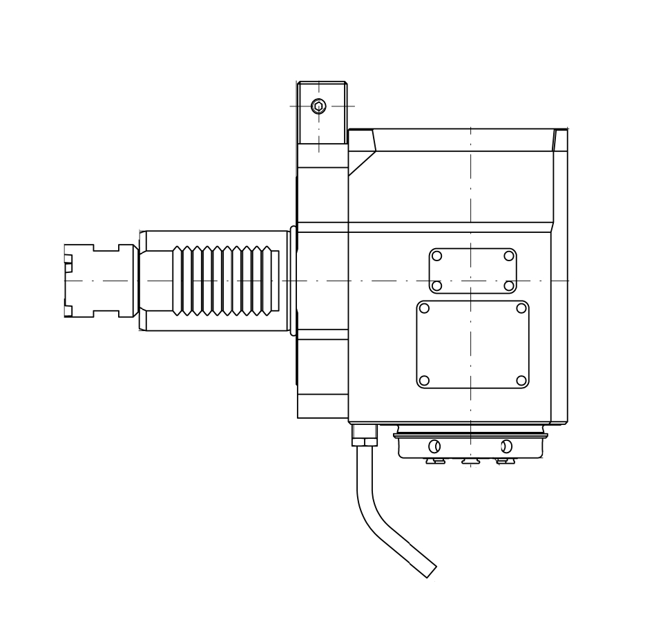 Angetriebenes Werkzeug VDI40 Winkel-Einheit 90° Angetriebenes Werkzeug VDI40 Winkel-Einheit 90°