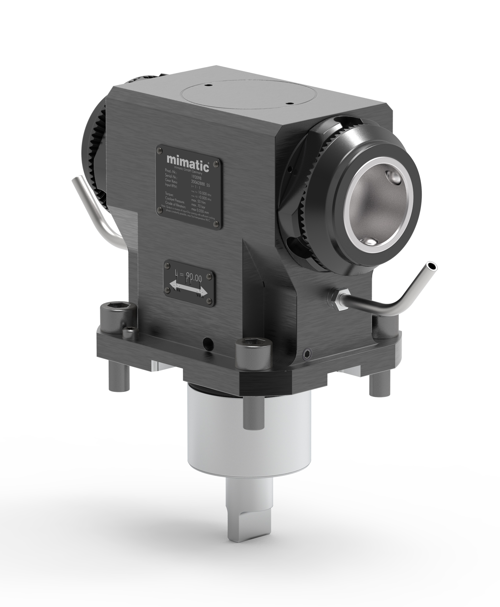 Angetriebenes Werkzeug BMT60 Winkel-Einheit 90°, 2-Spindler Angetriebenes Werkzeug BMT60 Winkel-Einheit 90°, 2-Spindler