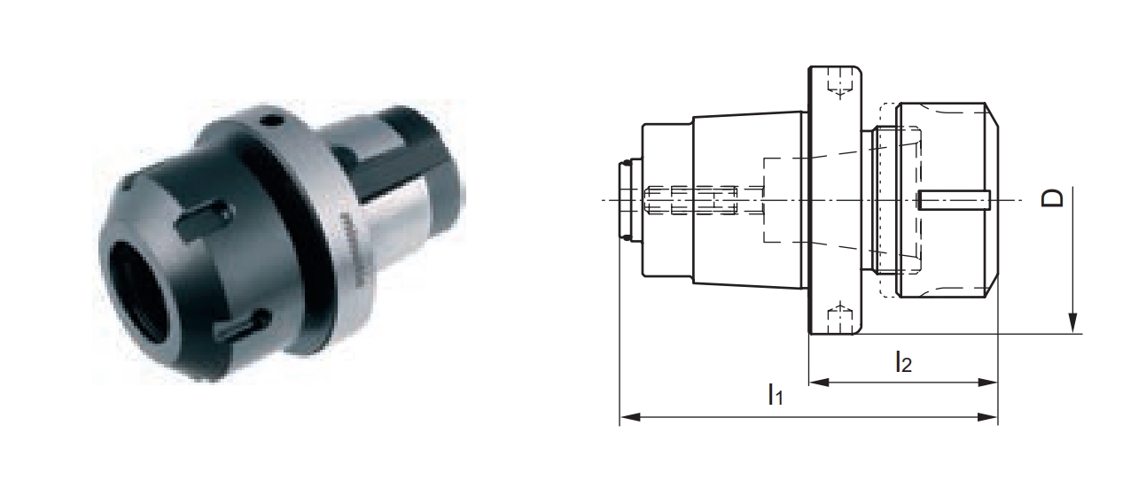 mi 50 Spannzangenaufnahme DIN 6499 mi 50 Spannzangenaufnahme DIN 6499