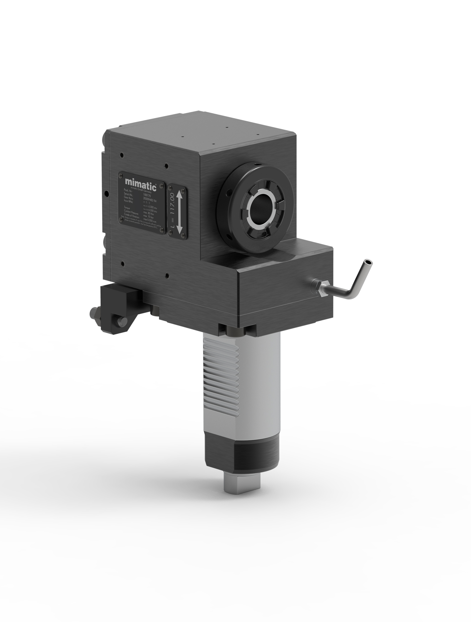 Angetriebenes Werkzeug VDI50 Winkel-Einheit 90°, versetzt Angetriebenes Werkzeug VDI50 Winkel-Einheit 90°, versetzt