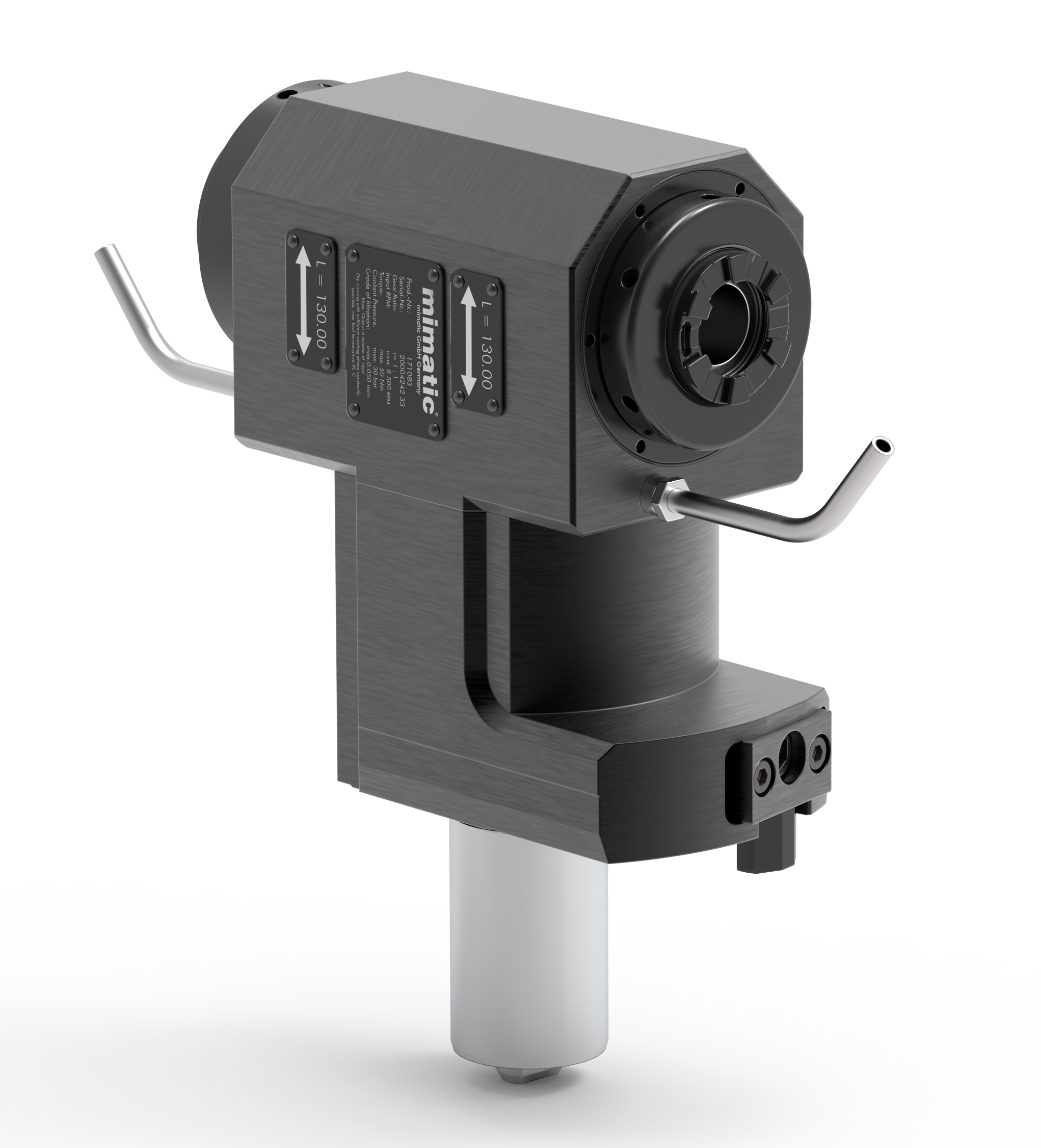 Angetriebenes Werkzeug VDI40 Winkel-Einheit 90°, 2-Spindler Angetriebenes Werkzeug VDI40 Winkel-Einheit 90°, 2-Spindler