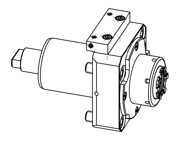Angetriebenes Werkzeug BMT60 Gerade Einheit Angetriebenes Werkzeug BMT60 Gerade Einheit