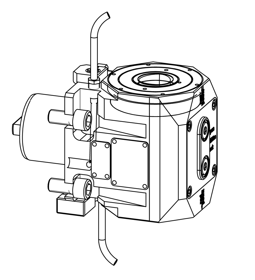Angetriebenes Werkzeug BMT60 Winkel-Einheit 90° 2 Spindler Angetriebenes Werkzeug BMT60 Winkel-Einheit 90° 2 Spindler