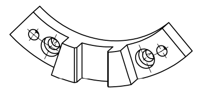 Standard Stoppblock A80 Halbfertig für
HSK100, SK50, BT50, CAT50, ...