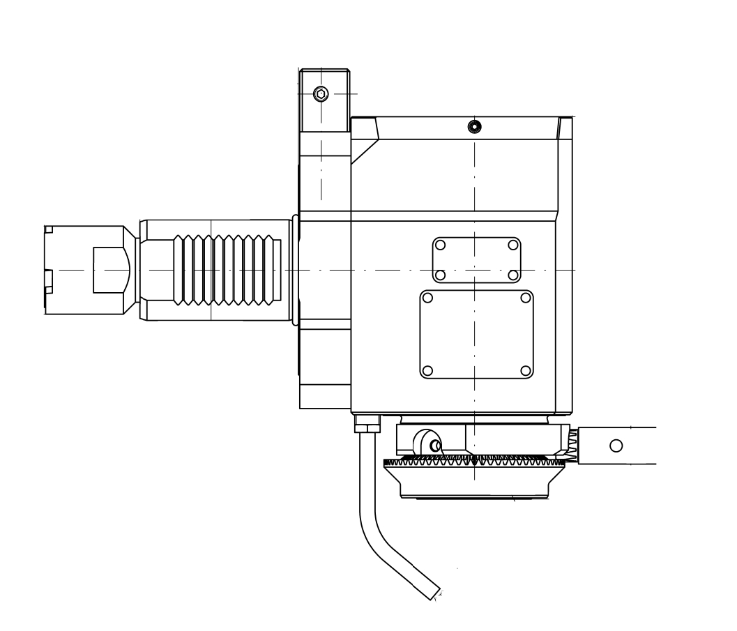 Angetriebenes Werkzeug VDI40 Winkel-Einheit 90° Angetriebenes Werkzeug VDI40 Winkel-Einheit 90°