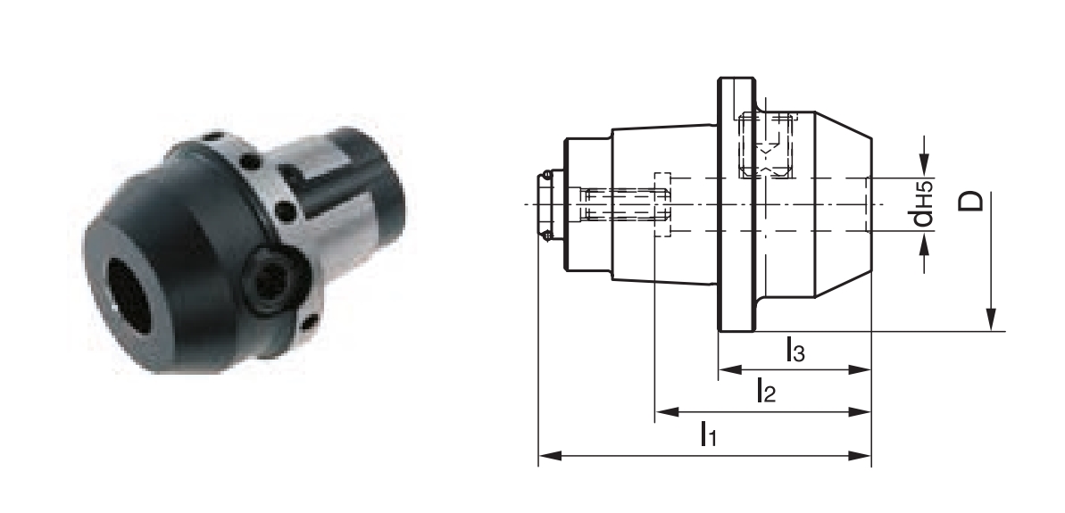 mi 40 Werkzeugaufnahme DIN 1835-B Weldon