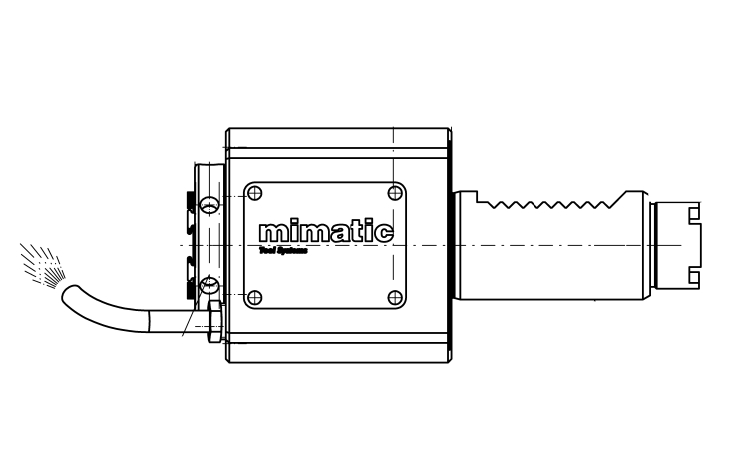 Angetriebenes Werkzeug VDI30 Gerade Einheit