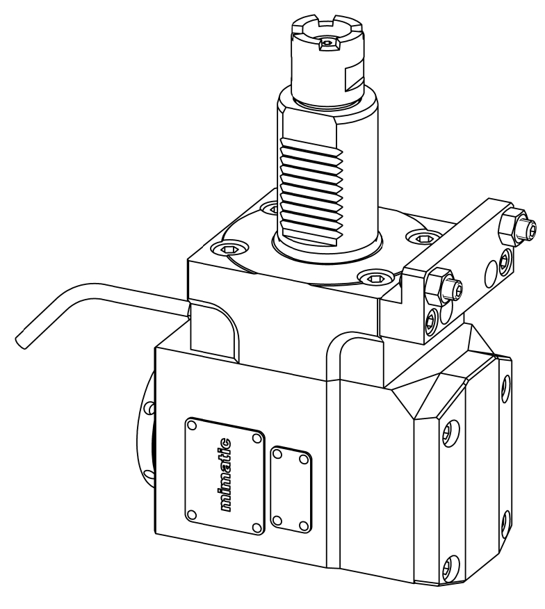 Angetriebenes Werkzeug VDI40 Winkel-Einheit 90°