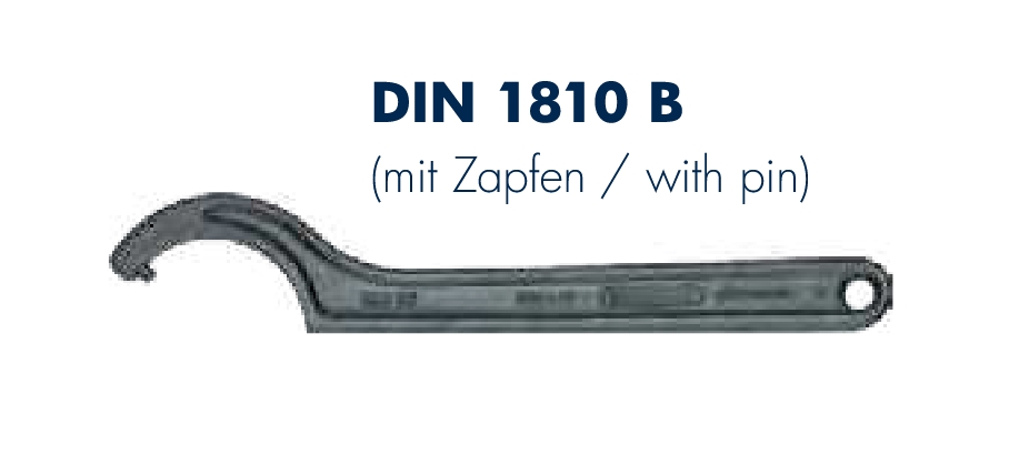 Hakenschlüssel  45/50 Zapfen Ø5
